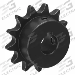 TSUBAKI Single Strand Sprocket: 40, For 1/2 in Chain Pitch, 5/8 in Bore Dia, 13 Teeth, Steel (MPN 40B13F-5/8). Key specifications — Brand: TSUBAKI.