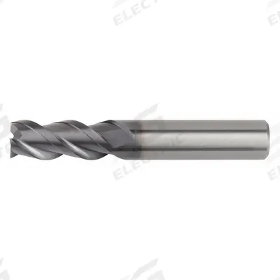 WIDIA HANITA Square End Mill: Carbide, AlTiN Coated, 3 Flute, 2.5 mm Mill Dia, 4 mm LOC - Carbide Square End Mills for Steel & Cast Iron
