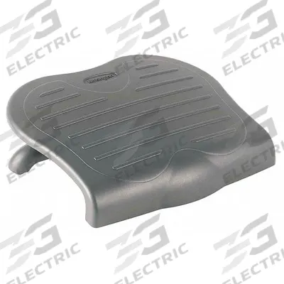 ABILITY ONE Foot Rest: Plastic, Gray, 18 in Overall Lg, 14 in Overall Wd - Footrests