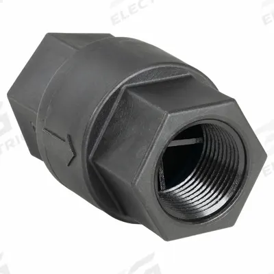 APPROVED VENDOR Ball Cone Spring Check Valve: Poppet, Inline Valve Body, 3/4 in Pipe Size - Polypropylene Poppet Check Valves