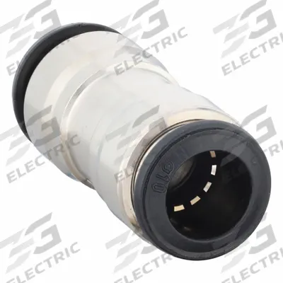 AIGNEP USA Push-Fit Union Fitting: 10 mm OD x 10 mm OD Size, Push-to-Connect x Push-to-Connect - Nickel-Plated Brass Tube Fittings