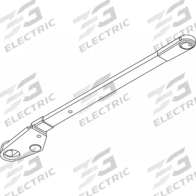 LCN Door Closer Arm: Aluminum (MPN 4310ME-3077SF LH AL) - Replacement Arms