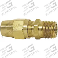 PARKER Compression Fitting Adapter: 5/8 in OD x 1/2 in Pipe Fitting Size, Compression x MNPT, 10 PK (MPN VS68AB-10-8). Key specifications — Brand: PARKER.