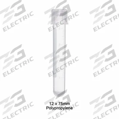 APPROVED VENDOR Culture Tube: Culture Tube, Polypropylene, 5 mL Capacity - mL, Round - Plastic Culture Tubes