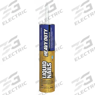 LIQUID NAILS Construction Adhesive: Heavy Duty, 10 fl oz, Cartridge, Tan - General Purpose Construction Adhesives