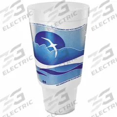 DART Disposable Hot/Cold Cup: 44 oz Capacity, Blue, Foam, Unwrapped, Horizon, 300 PK (MPN 44AJ32H). Key specifications — attr552470: DART; attr561678: No; attr552476: Foam; attr552475: PK; attr552478: No; attr552482: Horizon.