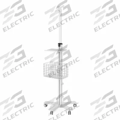 CTA DIGITAL Medical Mobile Floor Stand: 18 3/8 in Overall Wd, 53 7/8 in Overall Ht - Mobile Medical Tablet Carts