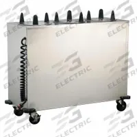 LAKESIDE Plate Dispenser Cart: Heated, 9 1/8 in Plate Size, 39 7/8 in Overall Ht, NSF Certified (MPN 6309). Key specifications — Manufacturer Part Number: 6309; NSF Certified: Yes; Caster Type: (1) Swivel; Material: Stainless Steel; Color: Silver; Product Type: Plate Dispenser; Brand: LAKESIDE.