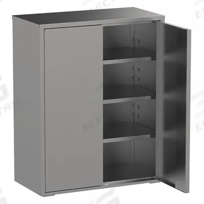 JAMCO Storage Cabinet: 48 in x 24 in x 61 in, Paddle Handle & Keyed, 18 ga Panel Thick - Corrosion-Resistant Industrial Shelf Cabinets