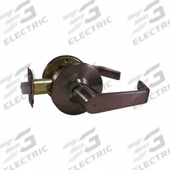 DESIGN HARDWARE Door Lever Lockset: Privacy Lever Locksets, Bronze, ADA Compliant (MPN DH-J-76-F-10B). Key specifications — Ligature Resistance: Not Ligature-Resistant; Brand: DESIGN HARDWARE; Lockset Function ANSI Code: F76; Visual Indicator Message: No Message; Lockset Style: Rose; ADA Compliant: Yes; Finish: Dark Oxidized Satin Bronze, Oil Rubbed.