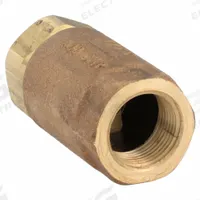 APOLLO Ball Cone Spring Check Valve: Ball, Inline Valve Body, Bronze, 3 in Pipe Size, FNPT x FNPT (MPN 6110001). Key specifications — Ball Material: RPTFE; Brand: APOLLO.