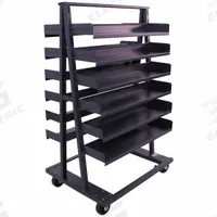 VALLEY CRAFT A-Frame Cart: 2,500 lb, 12 Shelves, Gray, 38 in L x 30 in W x 63 in H, 2 Usable Sides (MPN F89064VCGY). Key specifications — Color: Gray; Includes: Double-Sided Frame; Caster/Wheel Configuration: (2) Swivel; Brand: VALLEY CRAFT.