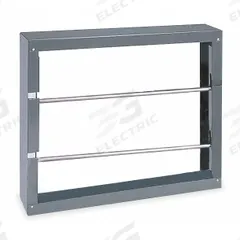DURHAM MFG Wire Spool Rack: 2 Spindles, 26 in x 5 7/8 in x 21 9/16 in, For 10 in Max Spool Dia (MPN 384-95). Key specifications — Adjustment Type: Removable Rod; Brand: DURHAM MFG; Color: Gray; Material: Steel; Includes Mounting Hardware: Yes; Finish: Powder Coated; For Maximum Spool Diameter: 10 in.