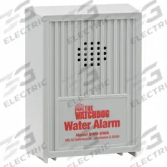 Water Alarm, Audio, 9V DC (MPN BWD-HWA). Key specifications — Manufacturer Part Number: BWD-HWA; Brand: BASEMENT WATCHDOG; Display Sell UOM: EA; Includes: Sensor Wire; Alert Type: Audio; Operating Voltage: 9V DC.