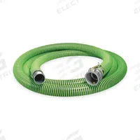 Suction and Discharge Hose: 6 in Hose Inside Dia., 23 psi, Black/Green, 6 in x 6 in Fitting Size (MPN GH600-10CN). Key specifications — Temp. Range: -40° to 180°F; Hose Color: Black; Brand: CONTINENTAL.