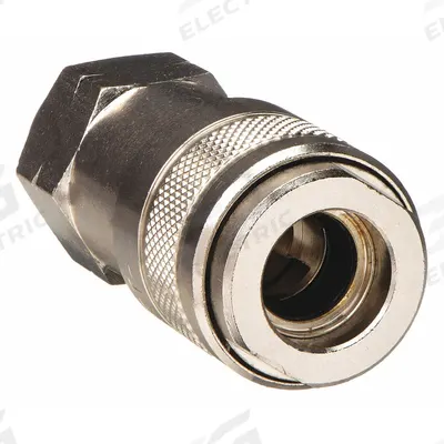 AIGNEP USA Quick Connect Hose Coupling: 3/8 in Body Size, 1/2 in Hose Fitting Size - Universal Interchange Brass Quick-Connect Air Coupling Bodies