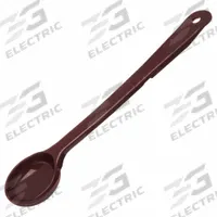 CARLISLE Portion Control Spoon: 1.5 oz Capacity, Acetal, Solid, Brown, NSF Certified, Acetal, 395801. Key specifications — Manufacturer Part Number: 395801; Color: Brown; Material: Acetal; NSF Certified: Yes; Perforated/Solid: Solid; Product Type: Long Handle Measure Miser; Brand: CARLISLE.