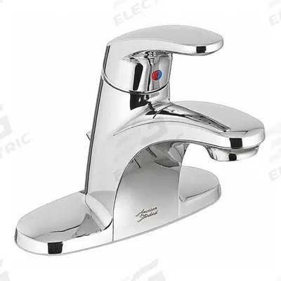 AMERICAN STANDARD Mid Arc Bathroom Faucet: Colony Pro, Metal, Chrome Finish, 1.2 gpm Flow Rate - Centerset Handle Bathroom Faucets