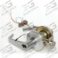 STANLEY SECURITY SOLUTIONS Door Lockset: Storeroom Lever Locksets, Chrome, ADA Compliant, Electrical (MPN 9KW37DEU15DS3626RQE). Key specifications — Ligature Resistance: Not Ligature-Resistant; Brand: STANLEY SECURITY SOLUTIONS; Visual Indicator Message: No Message; Lockset Style: Angled; ADA Compliant: Yes; Finish: Satin Chromium-Plated : Zinc Alloy.