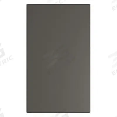 ASI GLOBAL PARTITIONS Partition Panel: Steel, Smooth Semi Gloss, Black, 58 in Ht, 34 in Wd - Panels & Panel Posts for Bathroom Partitions