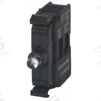 EATON Lamp Module: 22 mm Size, White, LED, 30 V AC/DC Rating, No Transformer (MPN M22-LED-W). Key specifications — Compatible Operator: Push Button; Compatible with Series: M22; Terminal Connection Type: Screw Terminals; Brand: EATON; Manufacturer Part Number: M22-LED-W; Includes Bulb: Bulb Included.