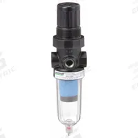 SPEEDAIRE Filter-Regulator: Miniature Series, 1/8 in NPT, 4 cfm, 0.01 micron, 5 psi to 150 psi, Zinc (MPN 4ZK80). Key specifications — attr109419: SPEEDAIRE; attr109429: Zinc; attr109463: No; attr109467: Rubber; attr109468: Miniature.