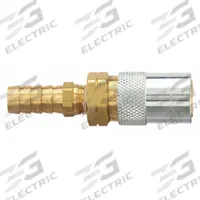 PARKER Hydraulic Quick Connect Hose Coupling: 3/8 in Coupling Size, Brass, 22.71 lpm Max. Flow Rate (MPN PC308V). Key specifications — Body Material: Brass; Brand: PARKER.