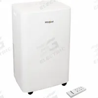 WHIRLPOOL Portable Air Conditioner: 700 sq ft, 14,000 BtuH, 115V AC, Cooling/Heating, Heat Pump (MPN WHNP141HAW). Key specifications — Brand: WHIRLPOOL; Compatible Location: Indoor; Voltage: 115V AC; Includes Air Filter: Air Filter Included.