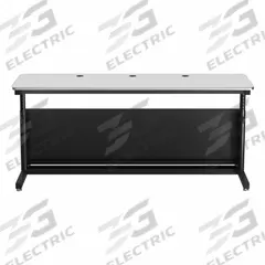 VERSADESK Standing Desk: White, Wood, 72 in Overall Wd, 24 in Overall Dp, 36 in Max Desktop Ht (MPN CTL7224-BW). Key specifications — Frame Color: Black; Frame Material: Steel; Brand: VERSADESK; Desktop Color: White; Desktop Material: Wood.