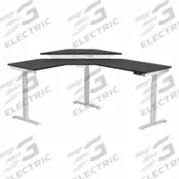 VERSADESK Standing Desk: White, Wood, 60 in Overall Wd, 72 in Overall Dp, 45 1/2 in Max Desktop Ht (MPN VT1286072-01-05). Key specifications — attr989930: Black; attr989931: Steel; attr989903: VERSADESK; attr989914: White; attr989916: Wood.