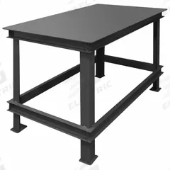 DURHAM MFG Work Table: Fixed Ht, Steel, 72 in x 36 in, 14,000 lb Overall Load Capacity, Steel (MPN HWBMT-367230-95). Key specifications — Brand: DURHAM MFG; Unit Type: Not Expandable or Modular.