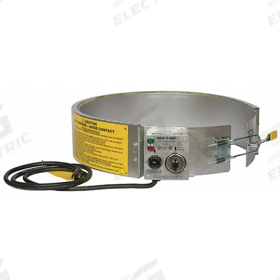 APPROVED VENDOR Drum Heater: 115V AC, 1,750 W Watts, 10°F to 500°F, Aluminized Steel, Drums - Drum & Bucket Band Heaters