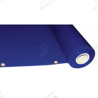 WESTWARD Welding Curtain Roll: PVC, 5 ft Ht, 75 ft Wd, Blue (MPN 22RN55). Key specifications — Manufacturer Part Number: 22RN55; Brand: WESTWARD; Curtain Material Type: PVC.