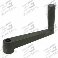 JW WINCO Crank Handle: Zinc w/ Revolving Plastic Grip, 1/2 in Bore Dia, 3.15 in Handle Lg (MPN 4BX27). Key specifications — Brand: JW WINCO.