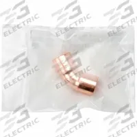 STREAMLINE Sweat Fitting Elbow: 2 in CTS x 2 in CTS, Cup x Cup, No Center Stop, Wrot Copper (MPN W 03059CB)