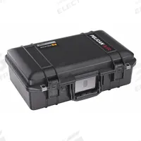 PELICAN Protective Case: 10 1/4 in x 17 3/4 in x 6 1/8 in Inside, No Foam, Black, Stationary (MPN 1485AIRNF). Key specifications — Closure Type: Double Throw; Brand: PELICAN; Carry-On Size: Yes.
