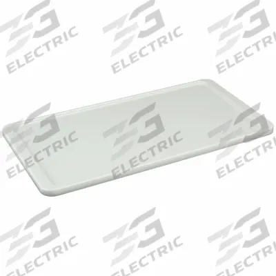 MOLDED FIBERGLASS Lid: 24 in x 12 in, White - Lids for Extreme-Temperature Stacking Totes