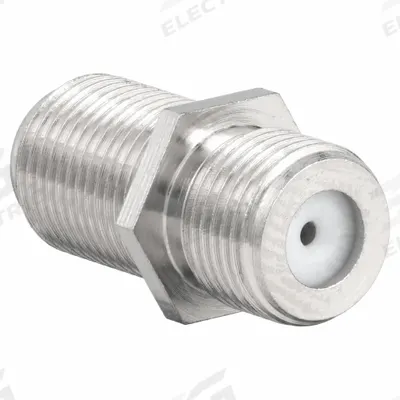 POWER FIRST Audio/Video Adapter: (1) F-Type Female x (1) F-Type Female Adapter - Coaxial Splitters & Adapters for Data, Audio & Video