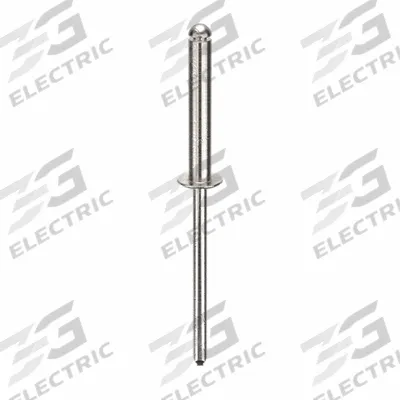 APPROVED VENDOR Blind Rivet,1 7/8 in L,1/8 in dia,PK500: Inch, 1 7/8 in Overall Lg, 25/32 in Body Lg - Domed-Head Blind Rivets