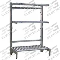 NEW AGE INDUSTRIAL Cantilever Rack: 36 in x 27 in x 72 in, 3 Shelves, 300 lb Shelf Capacity (MPN 99873). Key specifications — Material: Aluminum; Shelf Configuration: Standalone; Brand: NEW AGE INDUSTRIAL.