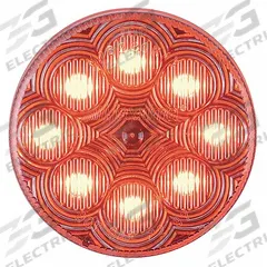 MAXXIMA Clearance Marker Light: Clearance Light, LED, Round, Surface Mount, Red, Grommet, Pigtail (MPN AX10RCG-KIT). Key specifications — Lens Color: Red; Brand: MAXXIMA; Electrical Connection: Pigtail; Lighting Technology: LED; Mount Type: Grommet; SAE Lens Code: P2.