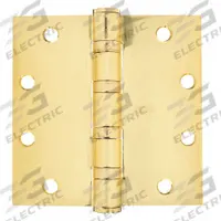 BEST Butt Hinge: Steel, Full Mortise, 2 in Leaf Wd (MPN FBB168 5X4 5 HW DOOR HINGE 3 STL). Key specifications — Removable Pin: Yes; Bearing Type: Ball; Material: Steel.