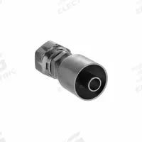 PARKER Hydraulic Crimp Fitting: Steel x Steel, Straight, -8 For Hose Dash Size, Female x Genderless (MPN 1JC43-10-8). Key specifications — Fitting Gender: Female x Genderless; Fitting Connection Type: ORS x Crimp; For Hose Dash Size: -8; Thread Size: 0.511"-27; Brand: PARKER.