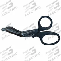 EMI Shears: Shear, Titanium, Angled/Rounded, Plastic, 7 1/2 in Overall Lg, Reusable, Black (MPN 1099-BK). Key specifications — Disposability: Reusable; Product Type: Shear; Color: Black; Blade Material: Titanium; Handle Material: Plastic; Brand: EMI; Blade End Type: Rounded.