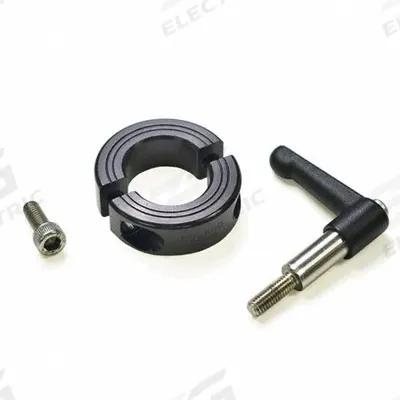 RULAND MANUFACTURING Quick Clamping Shaft Collar: 1 3/4 in Bore Dia, Round, 2024, Aluminum - Aluminum Two-Piece Clamping Lever Shaft Collars