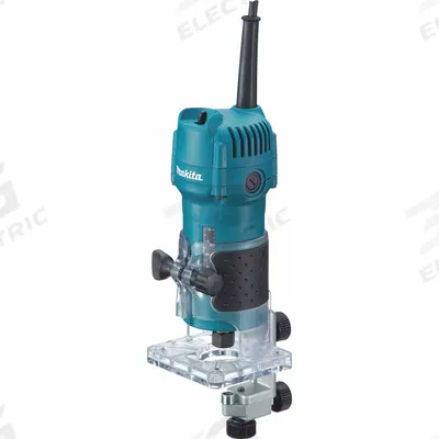 MAKITA Laminate Trimmer: Compact, Fixed Base, 0.66 hp, Fixed Speed, 30,000 RPM - Laminate Trimmers