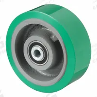 APPROVED VENDOR Caster Wheel: 8 in Wheel Dia., 3 in Wheel Wd, Polyurethane, 2,500 lb Load Rating (MPN 4DU71). Key specifications — Brand: APPROVED VENDOR; Wheel/Tread Color: Green.