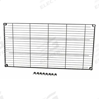APPROVED VENDOR Shelving: For 3TPD2/3TPD7, For 3TPD2/3TPD7, 175 lb Cap, Powder Coated, Black - Shelves for Utility Carts with Wire Shelves