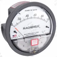 DWYER Differential Pressure Gauge: Back/Single-Side, 1/8 in NPT Female, 2000, 4 in Dial, IP67, IP67 (MPN 2001). Key specifications — Sensor Type: Diaphragm; Series: 2000; Housing Material: Die Cast Aluminum; Certificate of Calibration: Not Included.