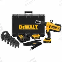 DEWALT Press Tool Kit: 20V MAX*, Std, Pistol Grip, For 1/2 in to 2 in Pipe, Battery Included (MPN DCE200M2K). Key specifications — attr525712: Propress 1/2 in, 3/4 in, 1 in, 1-1/4 in, 1-1/2 in, 2 in; attr518712: Bare Tool.